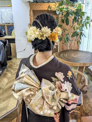 ヘアアレンジ bright所属・miku ヘアセット/着付けのヘアスタイル