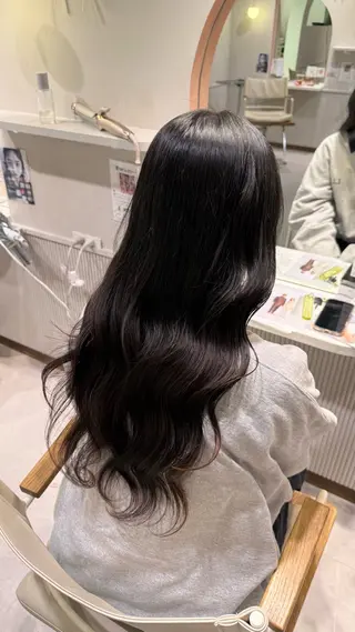 ロング 暖色カラー/艶髪/ 韓国/ひなのヘアスタイル