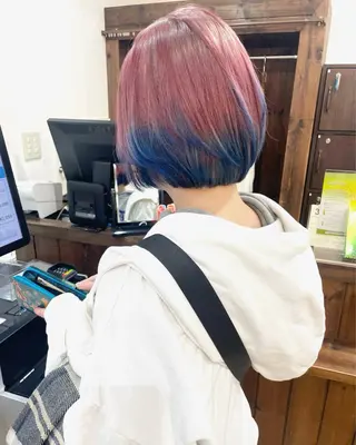 ショート カラー 美容学生必見❣️お得 クーポン有り💓池辺のヘアスタイル