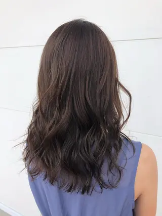 ミディアム カラー 縮毛矯正、似合わせ カット✂️大谷勇輝のヘアスタイル