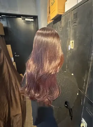 セミロング カラー lafith hair 上新庄所属・透明感カラー 木戸口優也のヘアスタイル