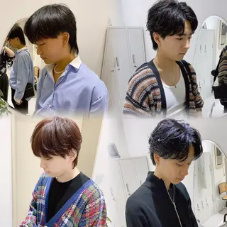 ミディアム men'ssalon Zina天神所属・✨髪質改善/顔周りカ ット/縮毛矯正✨三隅のヘアスタイル