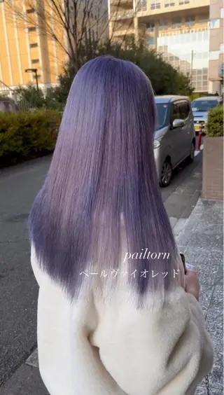 ロング メンズバレイヤージュ 斉藤春のヘアスタイル