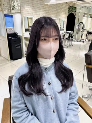 ロング カラー ヘアアレンジ 透明感カラー ai🫧🪞のヘアスタイル