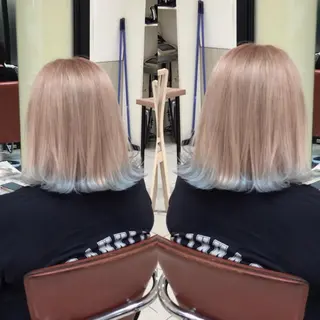 ミディアム Y Uのヘアスタイル