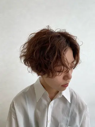 ショート パーマ ✂韓国レイヤー 🦋みやび🪽のヘアスタイル