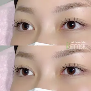 マツエク・マツパ BETTISH🩵 SERIのマツエク・マツパデザイン