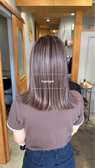 ミディアム miloc Maikaのヘアスタイル