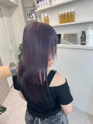 ミディアム カラー 小川 陽菜のヘアスタイル