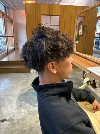 ショート パーマ メンズ fulam所属・佐藤 悠生 メンズパーマ.カットのヘアスタイル