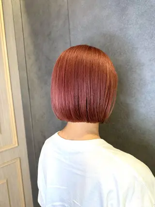 ショート カラー 巻ける縮毛矯正/艶 カラーchika🩵のヘアスタイル