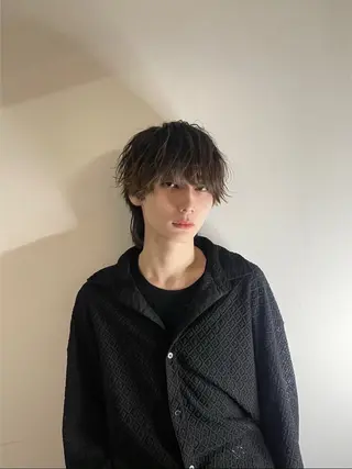 カラー ヘアアレンジ メンズ メンズウルフ🐺♡ ブリーチ♡ヘアメ🎀のヘアスタイル