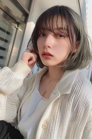 ショート カラー lana hair 新宿/髪質改善/韓国のヘアスタイル