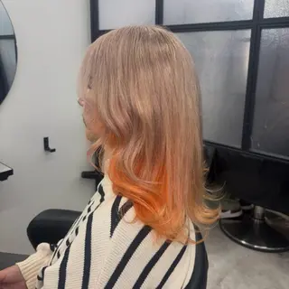 セミロング カラー Ren. 🦋デザインカラーのヘアスタイル