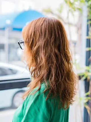 ロング パーマ HairCraft.所属・難波 侑希のヘアスタイル