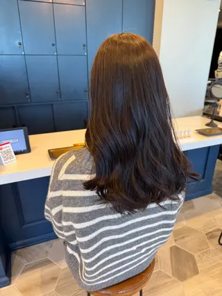 セミロング カラー シゲルカットクラブ神田久志本店&lag所属・仲野 亜由美のヘアスタイル