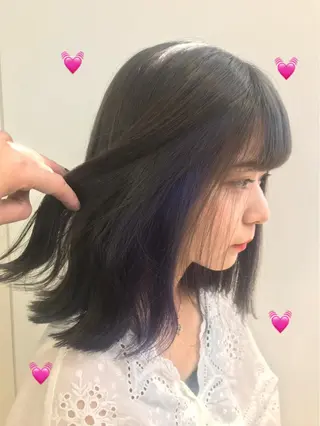 ミディアム カラー EMANON新宿東口所属・新宿駅近♡個室 ♡関口三都季🌜のヘアスタイル
