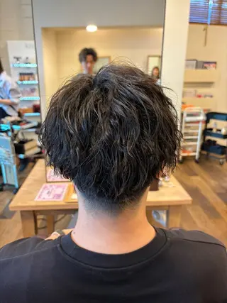 ショート パーマ メンズ 豊中/メンズ特化 岡田 龍之介のヘアスタイル