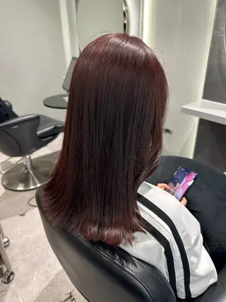 セミロング カラー 韓国ヘア🎀艶髪 RISAのヘアスタイル