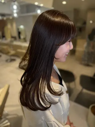 ロング 地毛風縮毛矯正/ コウノリナのヘアスタイル