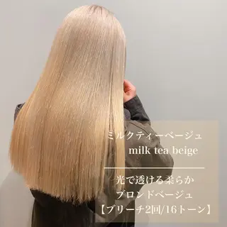 ロング カラー 美髪ストレート 川本雄己のヘアスタイル