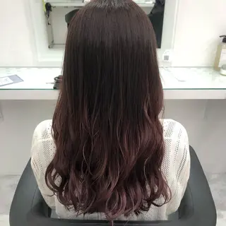 ロング カラー 暖色🩷透明感カラー ♡Maika♡のヘアスタイル