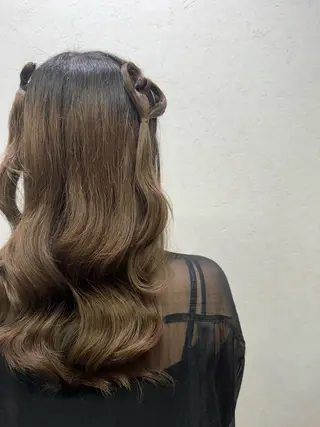 ヘアアレンジ 縮毛矯正/艶髪カラー ヘアアレンジ/ひふみのヘアスタイル