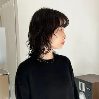 ミディアム パーマ a moment(モーメント)所属・蔵前 デザインカット KOBAYASHIのその他イメージ