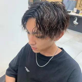 パーマ メンズ ブリーチパーマ🌍 正木天のヘアスタイル