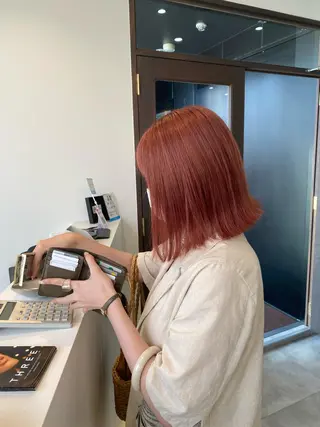 ショート カラー パーマ ヘアアレンジ re naのヘアスタイル