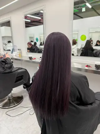 ロング カラー 中韓レイヤー/ ブラウン🤎はやとのヘアスタイル