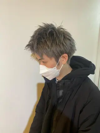 ショート カラー メンズ niconail 千歳烏山店所属・niconail 🧣ayu 📍烏山のネイルデザイン