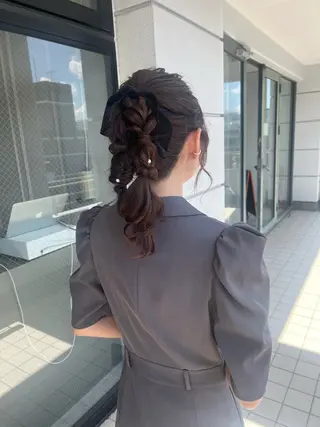 ヘアアレンジ 髪質改善×韓国ヘア 🫧天神美容室のヘアスタイル