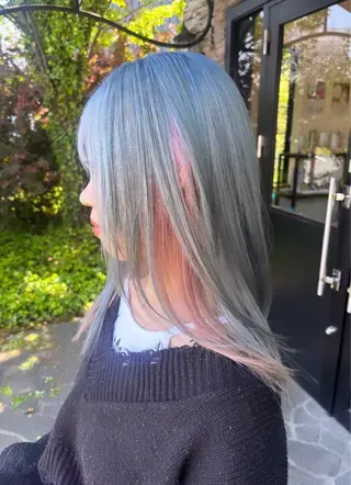 カラー Riona ハイトーン/カラー♡のヘアスタイル