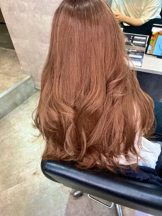 ロング カラー ダブルカラー 新宿のヘアスタイル