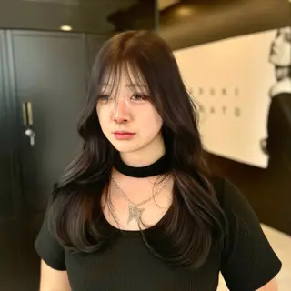 セミロング カラー HARUKI MINATO Japan SENDAI所属・🌈【透明感・韓国 ヘア】がっきー🌈のヘアスタイル