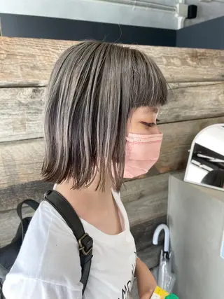 ミディアム andKおもろまち店 艶ダブルカラー✨のヘアスタイル