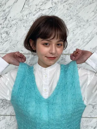 ショート 頭皮につけないカラー /白髪ぼかし/実加永のヘアスタイル