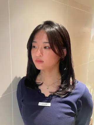 ミディアム 縮毛矯正/レイヤー 🌙児玉光瑠のヘアスタイル