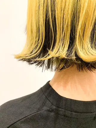 ミディアム 🍀ケアブリーチ カラー🍀坂井のヘアスタイル