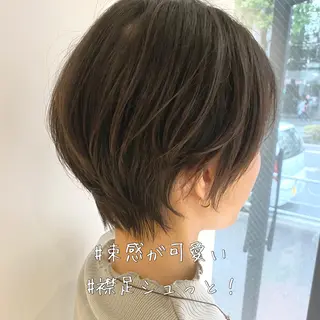 ショート ✨圧倒的満足度◎ 小顔美人ショート✨佃のヘアスタイル