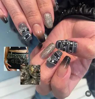 ネイル GO TODAY シェアサロン 渋谷Amiu店所属・渋谷ネイル🎀 y2k/海外ネイルのネイルデザイン