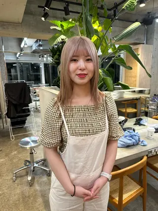 ミディアム カラー ネイル マツエク・マツパ アイブロウ Cinq所属・ハイライト🌟/ ボブ/豊田のヘアスタイル