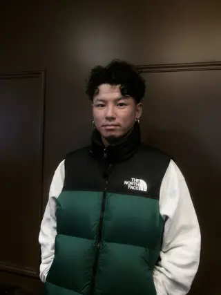 ミディアム 窪田 力也のヘアスタイル