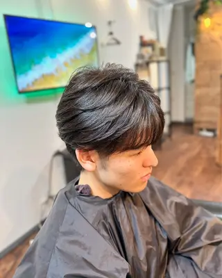 ミディアム カラー メンズ Lizir  ルズィール所属・Luzir⭐︎ GEN⭐︎のヘアスタイル