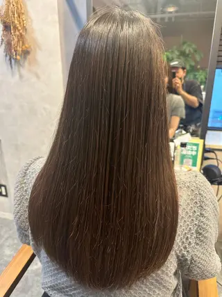 ロング 髪質改善デザインカラ ー/ヒロイケカズマサのヘアスタイル