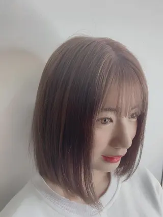 セミロング 🪞上品で可愛い韓国 ヘア🪞Rikutoのヘアスタイル