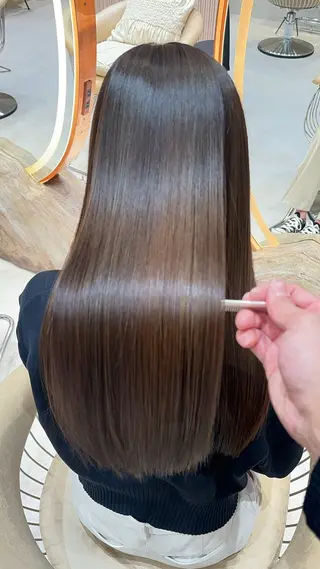 ロング カラー レイヤー❣️縮毛矯正 川村利幸のヘアスタイル