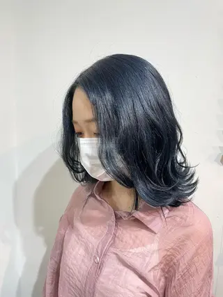 ミディアム 🐬脱白髪染めカラー 清水大世🐬のヘアスタイル