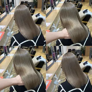 ロング カラー 艶カラー/韓国顔周り 🎀mamiのヘアスタイル